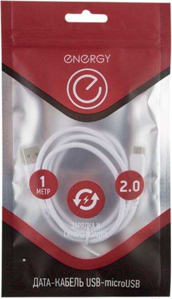 Изображение товара Кабель Energy ET-05 USB/MicroUSB / R006288 (белый)