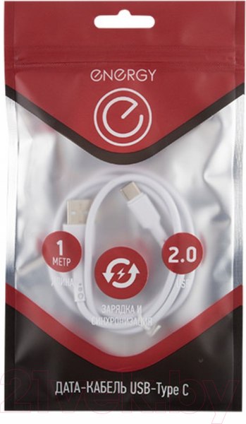 Изображение товара Кабель Energy ET-05 USB/Type-C / R006290 (белый)