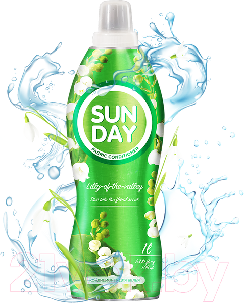 Изображение товара Кондиционер для белья Sunday Свежесть ландыша (1л)
