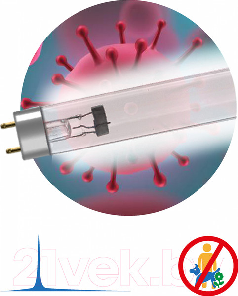 Изображение товара Лампа бактерицидная ЭРА UV-С ДБ 15 Т8 G13 / Б0048972