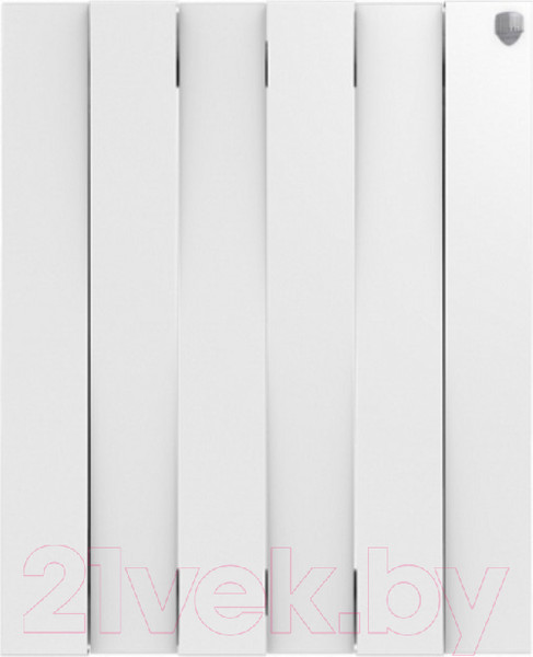 Изображение товара Радиатор биметаллический Royal Thermo PianoForte 500 Bianco Traffico (6 секций, с монтажным комплектом и угловыми кранами)