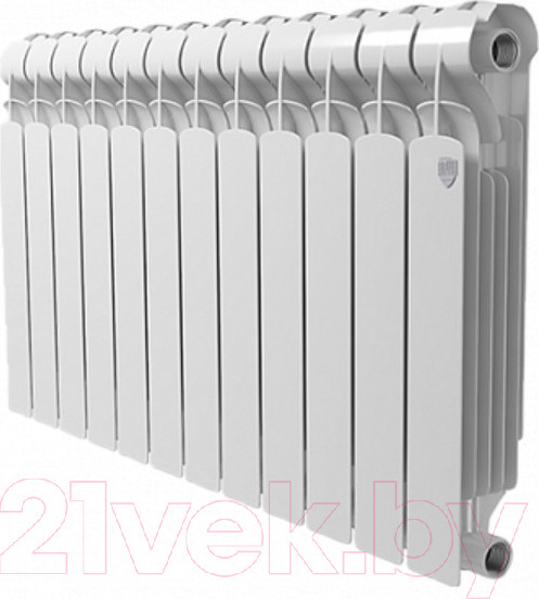 Изображение товара Радиатор биметаллический Royal Thermo Indigo Super+ 500 (4 секции, с монтажным комплектом и угловыми кранами)