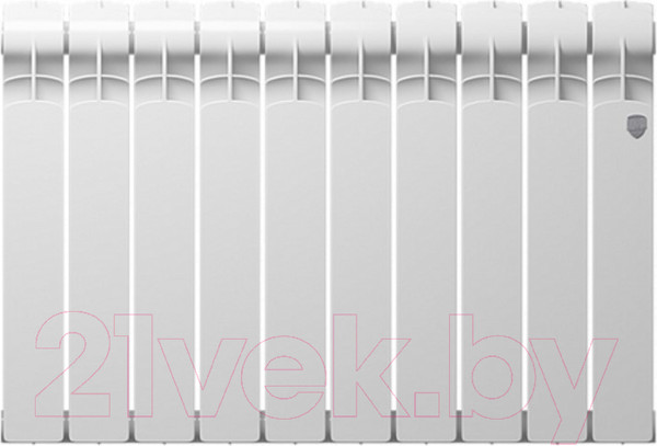Изображение товара Радиатор биметаллический Royal Thermo Indigo Super+ 500 (10 секций, с монтажным комплектом и угловыми кранами)