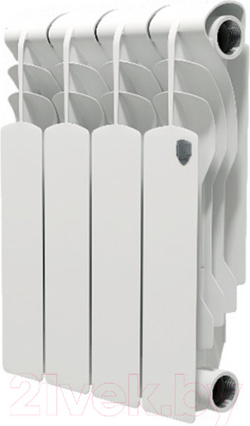 Изображение товара Радиатор биметаллический Royal Thermo Revolution Bimetall 350 (4 секции, с монтажным комплектом и угловыми кранами)