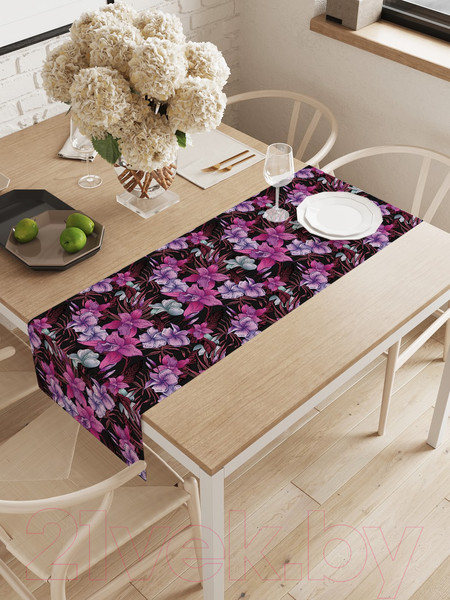 Изображение товара Дорожка на стол JoyArty Поляна лилий / ptt_72772