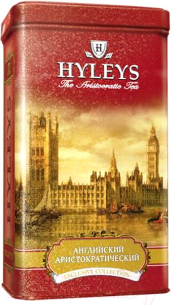 Изображение товара Чай листовой Hyleys Английский аристократический черный / 10300 (100г, жестяная банка)