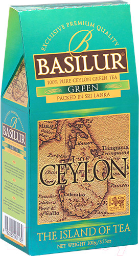 Изображение товара Чай листовой Basilur Ceylon The Island Of Tea зеленый / 5576 (100г)