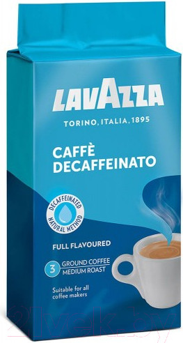 Изображение товара Кофе молотый Lavazza Cafe Decaffeinato без кофеина / 3726 (250г)