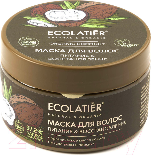 Изображение товара Маска для волос Ecolatier Green Coconut Питание & Восстановление (250мл)