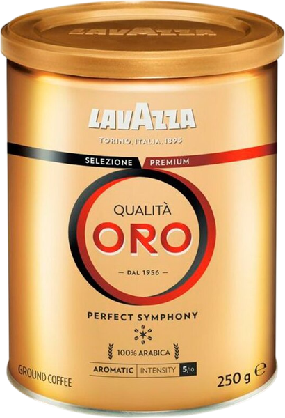 Изображение товара Кофе молотый Lavazza Qualita Oro / 5589 (250г, в банке)