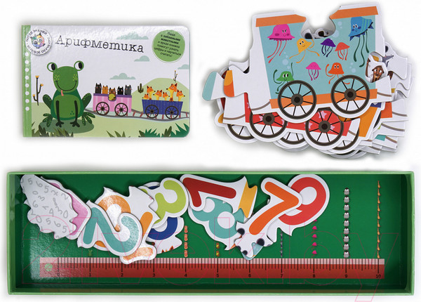 Изображение товара Развивающая книга Махаон Арифметика. Поезд знаний (Бьюкенс Л.)