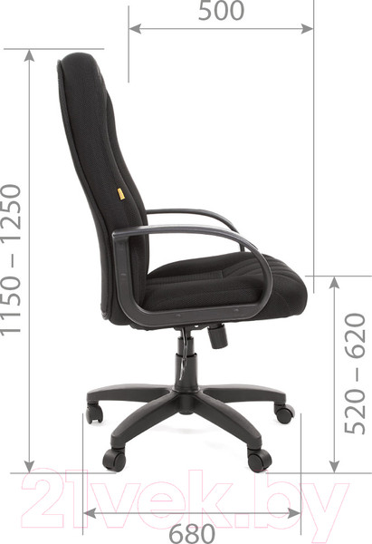 Изображение товара Кресло офисное Chairman 685 TW-12 (серый)