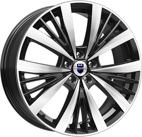Изображение товара Литой диск K&K Марвел 19x7.5" 5x114.3мм DIA 67.1мм ET 35мм Алмаз черный