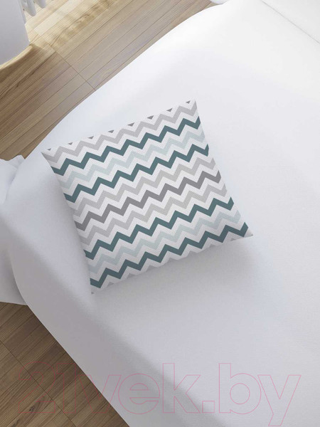 Изображение товара Наволочка декоративная JoyArty Серость зигзагов / sl_8048