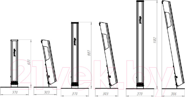 Изображение товара Стойка для рециркулятора Geniled Protego F40/F80 / 05996