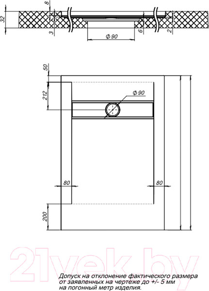Изображение товара Душевой поддон Aquanet Delight New 160x90 / 256311