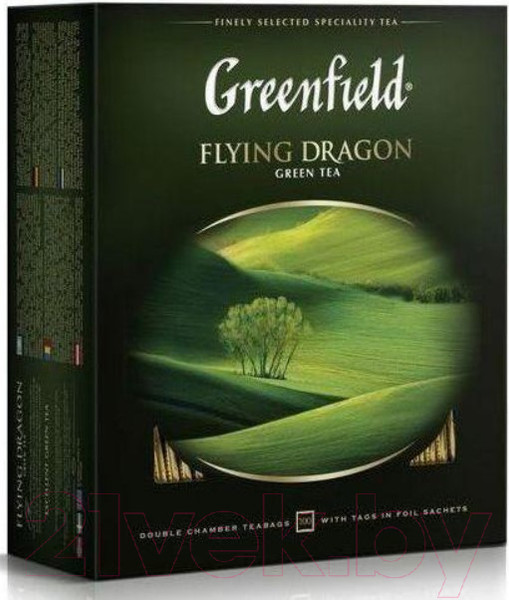 Изображение товара Чай пакетированный GREENFIELD Flying Dragon зеленый / Nd-00001696 (100пак)