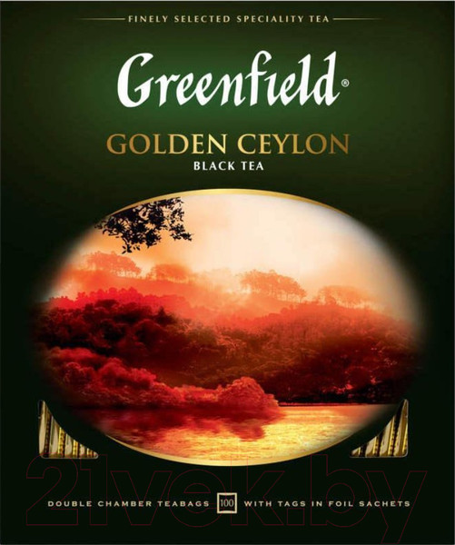 Изображение товара Чай пакетированный GREENFIELD Golden Ceylon черный / Nd-00001694 (100пак)