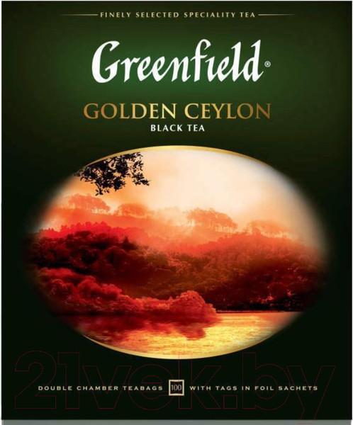 Изображение товара Чай пакетированный GREENFIELD Golden Ceylon черный / Nd-00001694 (100пак)