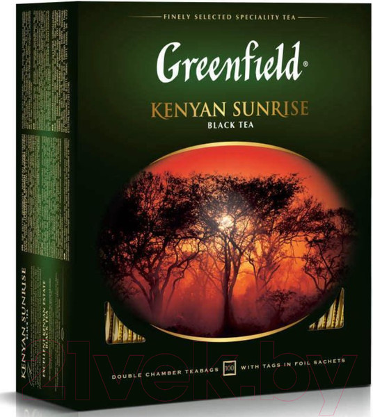 Изображение товара Чай пакетированный GREENFIELD Kenyan Sunrise черный / Nd-00001703 (100пак)