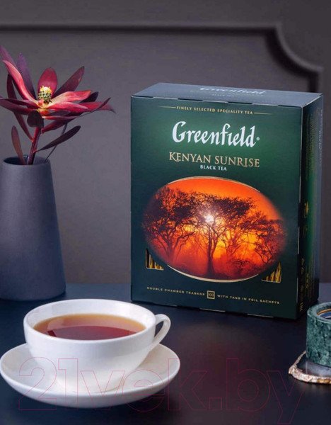 Изображение товара Чай пакетированный GREENFIELD Kenyan Sunrise черный / Nd-00001703 (100пак)