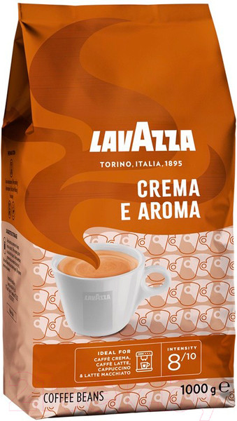 Кофе в зернах Lavazza Crema e Aroma / 8119 (оранжевый, 1кг)