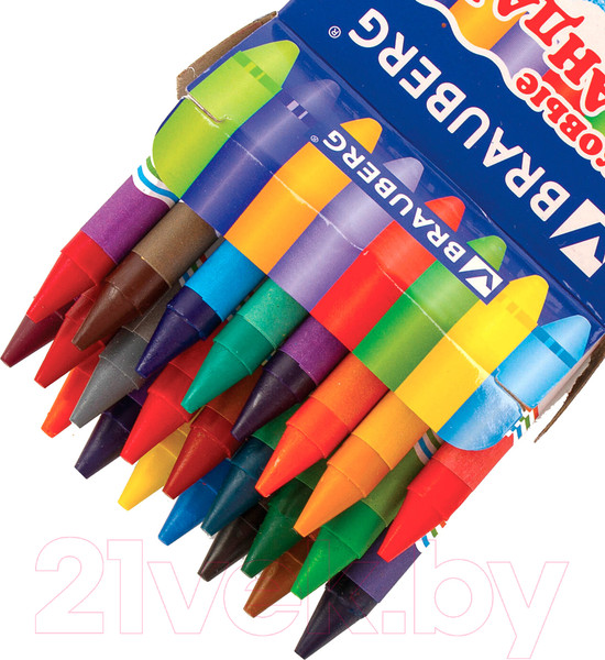 Изображение товара Восковые мелки Brauberg Пифагор / 222964 (24цв)