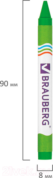 Изображение товара Восковые мелки Brauberg Пифагор / 222964 (24цв)