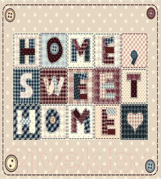 Изображение товара Наволочка декоративная JoyArty Дом, милый дом / sl_54682