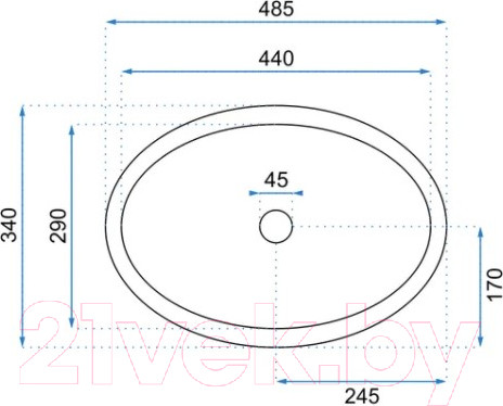 Изображение товара Умывальник REA Linda U2514