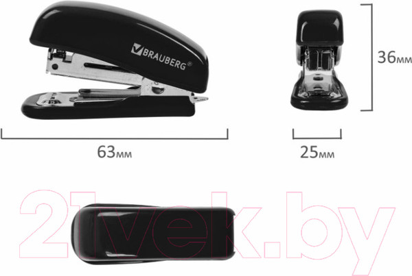 Изображение товара Степлер Brauberg Classic / 222544 (черный)