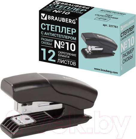 Изображение товара Степлер Brauberg Black Jack / 227762 (черный)