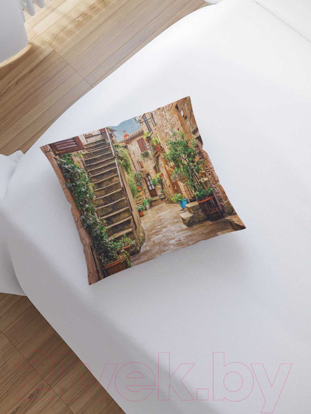 Изображение товара Наволочка декоративная JoyArty Цветочные улицы / sl_14597