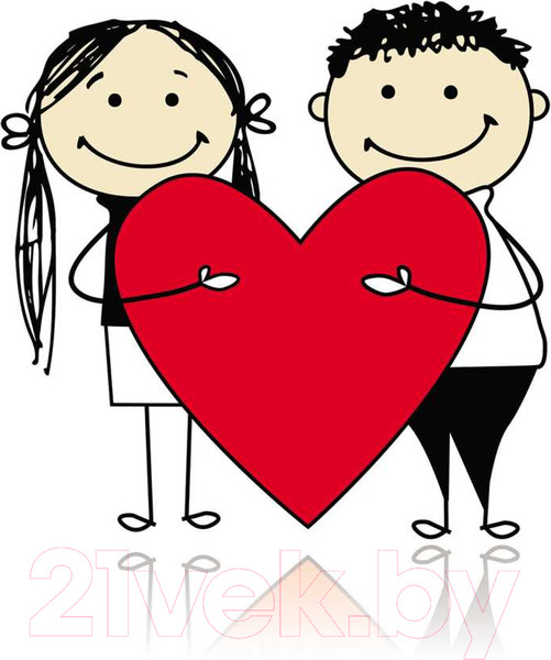 Изображение товара Наволочка декоративная JoyArty Любовь на двоих / sl_91937