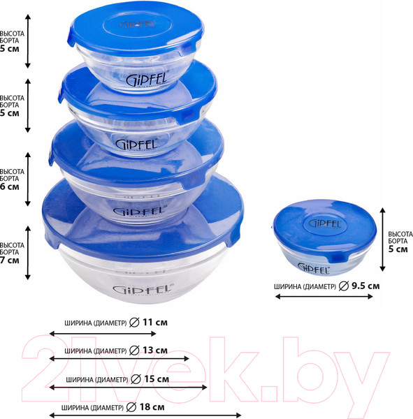 Изображение товара Набор контейнеров Gipfel Camelia 6208