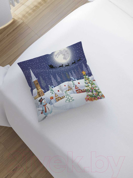 Изображение товара Наволочка декоративная JoyArty Новогодний вечер / sl_20070