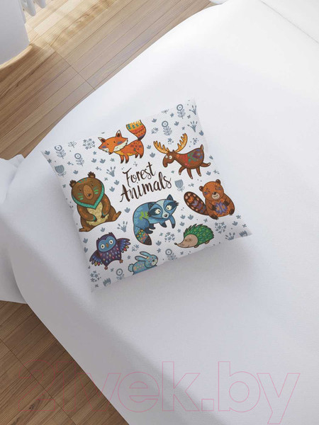 Изображение товара Наволочка декоративная JoyArty Лесные животные / sl_23364