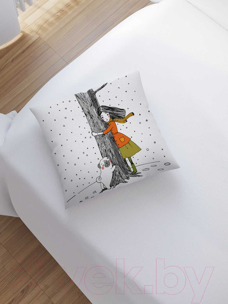 Изображение товара Наволочка декоративная JoyArty Двойные объятия / sl_27970