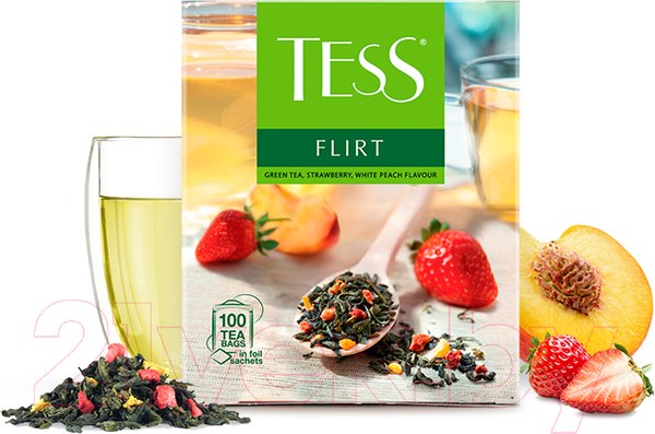 Изображение товара Чай пакетированный Tess Flirt зеленый / Nd-00013584 (100пак)
