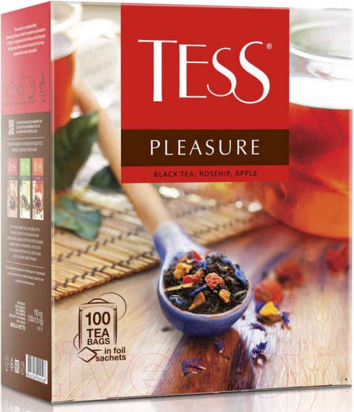 Изображение товара Чай пакетированный Tess Pleasure черный / Nd-00001851 (100пак)