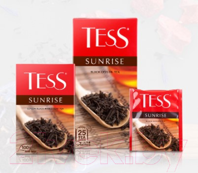 Изображение товара Чай пакетированный Tess Sunrise черный / Nd-00001850 (100пак)