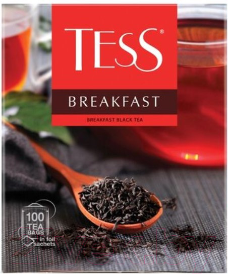 Изображение товара Чай пакетированный Tess Breakfast черный / Nd-00014719 (100пак)
