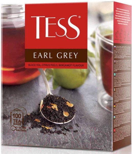 Изображение товара Чай пакетированный Tess Earl Grey черный / Nd-00013585 (100пак)