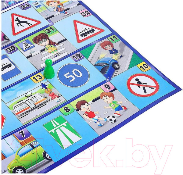 Изображение товара Настольная игра Русский стиль Правила дорожного движения / 03433