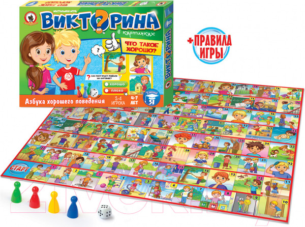 Изображение товара Настольная игра Русский стиль Что такое хорошо / 03432