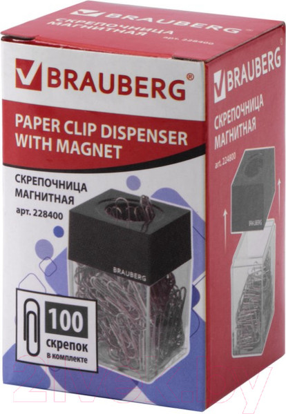 Изображение товара Подставка настольная Brauberg 228400 (со скрепками)