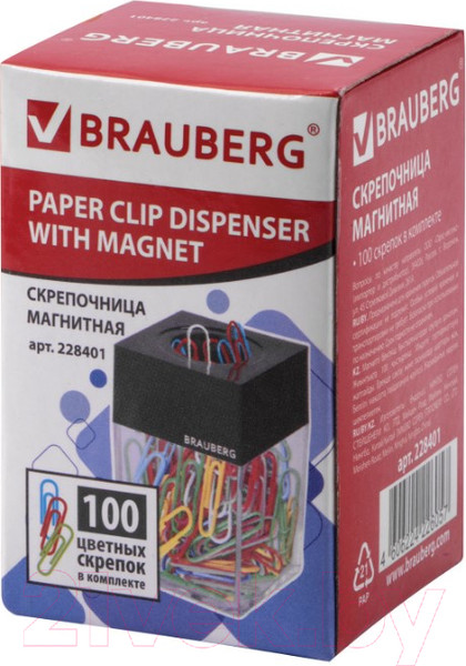 Изображение товара Подставка настольная Brauberg 228401 (со скрепками)