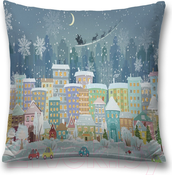 Изображение товара Наволочка декоративная JoyArty Канун Нового Года / sl_92684