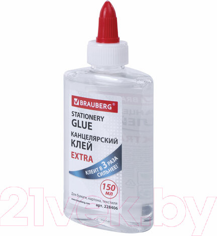 Изображение товара Клей силикатный Brauberg Extra / 228406 (150мл)