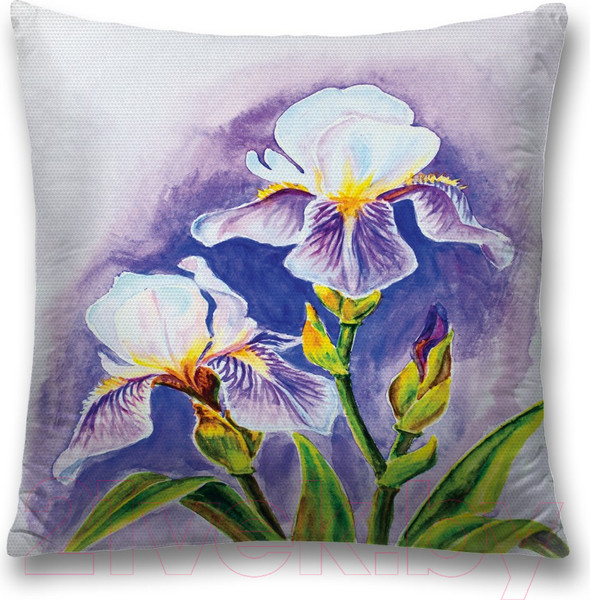 Изображение товара Наволочка декоративная JoyArty Зеленеющий цветок / sl_14541